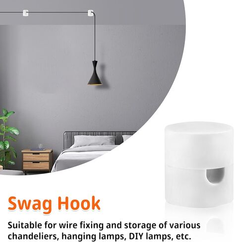 6 عبوات من خطافات غنيمة للسقف، خطاف غنيمة معلق، خطاف تعليق كبير للسقف، خطافات سقف حديثة لضوء غنيمة مع نوعين من البراغي in Kuwait