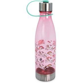Silver Buffalo Sanrio Hello Kitty Unicorn Rainbow Toss Plastic Water Bottle With Screw-Top Lid | Large Sports Jug For Gym, Work | Holds 20 Ounces