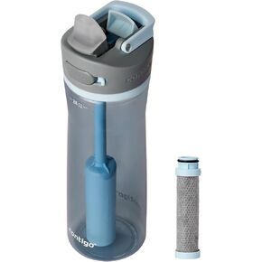 Contigo Wells Plastic Filter Water Bottle with Leak-Proof Straw Lid