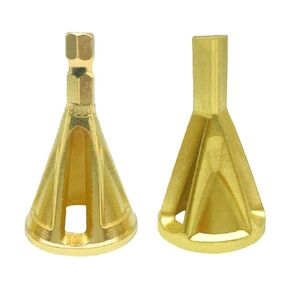 2Pcs Deburring External Chamfer Tool Stainless Steel Deburring Drill Bit Remove Burr Quickly Repairs Damaged Bolts Fits for 8-32 Bolts (Silver)