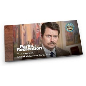 بضائع المتنزهات والترفيه رون سوانسون وليزلي نوب ملاحظات الحكمة اقتباسات مضحكة من المسلسلات التلفزيونية باركس آند ريك، مجموعة من 2 in Kuwait