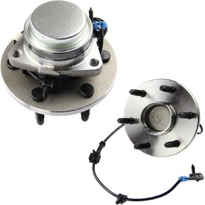 MOTORMAN 515054 Front ABS Wheel Hub and Bearing Set - Both Left and Right - Pair of 2 for - 2002-2006 Escalade 2WD - 6 Lugs,2002-2006 Avalanche 1500 2WD - 6 Lugs