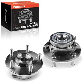 A-Premium 2 x Front Wheel Bearing and Hub Assembly with 5-Lug Compatible with Dodge & Chrysler & Mitsubishi & Eagle - 1995-2008 - Avenger, Stratus, Sebring, Eclipse, Galant, Talon