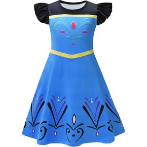 Girls Princess Costume Birthday Party Dress Halloween Cosplay Outfits