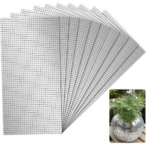 18000 قطعة من بلاط الفسيفساء الزجاجي ذاتي اللصق، 5 × 5 مم ملصقات كرة ديسكو مربعة صغيرة للحرف اليدوية، المنزل، ديكور الحفلات (فضي) in Kuwait