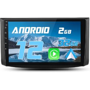AWESAFE [2+32G] Android 12 Car Stereo for Chrysler Sebring 2006-2010, 9 inch Touchscreen Radio Replacement with Wireless Carplay Android Auto Support Bluetooth WiFi GPS Navigation