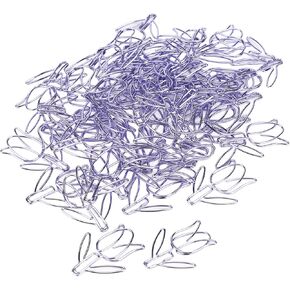 50pcs Tulip Paper Clips Cute Purple Tulip Design Durable Metal Widely Used Flower Paper Clips Suitable for Papers, Bookmarks, Photos, Memos, Small and Portable Practical and Beautiful
