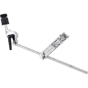 Cymbal Arm Cymbal Boom Holder with Clamp, Cymbal Boom Arm with Ratchet Handle & Movable Top, 360°Cymbal Extension Mount Clamp for Splash, Crash and Effects Cymbals