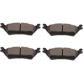 SCITOO Ceramic Brake Pads, 4pcs Rear Brake Pads Brakes Kits fit for 2012-2019 for Ford for F-150