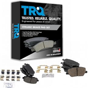 TRQ Front & Rear Ceramic Disc Brake Pad Kit for Fiat 500X Jeep Renegade New