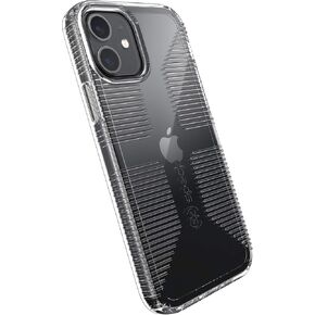 Speck iPhone 12 Clear Case - Drop Protection Fits iPhone 12 Pro Case & iPhone 12 Phones - Scratch Resistant, Extra Grip Anti-Yellowing & Anti-Fade with Slim Design - 6.1 Inch - Gemshell Grip