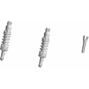 Indian Motorcycle Rear Shocks Adjustable by FOX for Specific Scout, Scout Sixty, Scout Bobber, Scout Rogue, Scout Rogue Sixty Models and More, Gloss Black, Pair, Performance Parts - 2881790-463