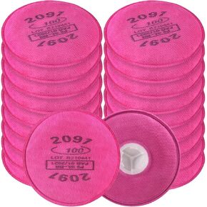 (10 Pairs)2091 Particulate Filter for Respirator,Respirator Filters/Cartridges,Compatible with 6000,7000,FF-400 Respirator mask,Suitable for Filtering Solid Particulate Matter,Dust,Asbestos etc