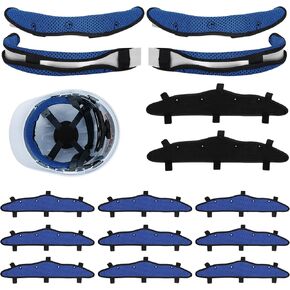 15Pcs Hardhat Sweatband Washable, Reusable Sweat Bands for Hard Hats, Replacement Cotton Hard Hat Liner for Hard Hats Helmet Comforter Pad Hard Hat Accessories