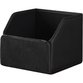 car organizers and storage for SUV,trunk organizer for sedan, leather foldable sleek box with lid,collapsible cargo bins, tool accessories containers,Collapsible Suede velvet (22 inch Covered)