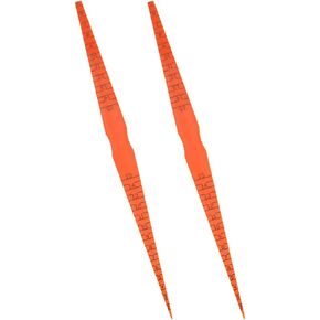ULTECHNOVO 6 Pack Plastic Car Door Panel Gap Alignment Gauge Measuring Tool, Taper Gage, Taper Feeler Taper Gauge Tool for Auto Car Vehicle-Orange Red