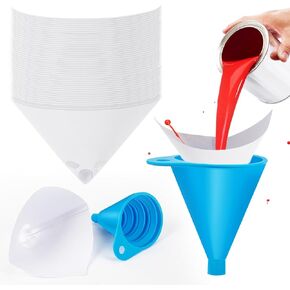 75 Paint Strainers Paper Cone - Paint Mixing Cup Strainer Fine Mesh Filters Funnel Filter Disposable Spray Gun Sprayer Accessories Automotive Body Repair Paint Tools & Equipment（with 1 Funnel）