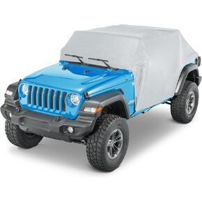 TACTIK Multi-Layer Cab Cover with Door Flaps - Fits Jeep Wrangler JL Unlimited 4-Door 2018-Current - Jeep Wrangler Cover 4 Door Waterproof - Jeep Wrangler Rain Cover - Jeep Cover - Jeep Car Cover