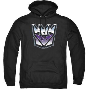 Popfunk Classic Transformers Decepticon Airbrush Logo Pullover Hoodie & Stickers
