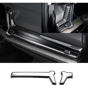 Car Accessories Fit for 2023 Kia Sportage SUV Interior Front Center Console Side Air Vents Outlet Cover Trim Frame (Carbon Fiber Style) ABS 2 PCS