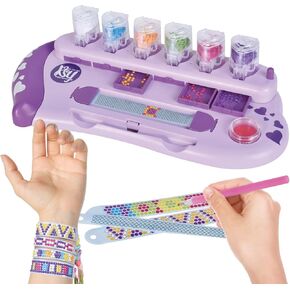 ZILEMOPO Diamond Art Bracelet Making Kit for Girls, 10 PCS DIY Multicolor Gems Friendship Bracelet Kits for Kids Ages 6-7-8-9-10-11-12, Arts and Crafts Activity Easter Birthday Gifts for Girls 6+