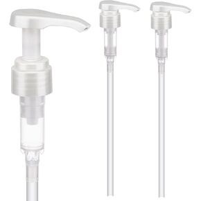3 pack Shampoo/Conditioner bottle pump dispenser for Shampoo, Conditioner, Lotion Leak Proof（white）