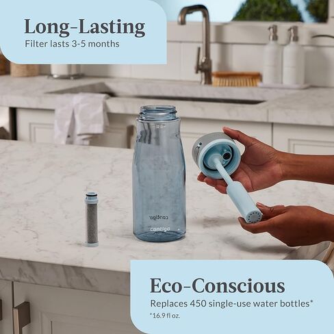 Contigo Wells Plastic Filter Water Bottle with Leak-Proof Straw Lid in Saudi Arabia