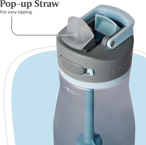 Contigo Wells Plastic Filter Water Bottle with Leak-Proof Straw Lid in Saudi Arabia
