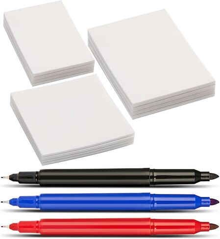 600 Sheets Transparent Sticky Notes with 3 Quick Dry Pens, 3x3 3x2 3.7x2.7 Papery Translucent Sticky Note Pads, School Office Annotation Supplies in Saudi Arabia