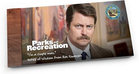 بضائع المتنزهات والترفيه رون سوانسون وليزلي نوب ملاحظات الحكمة اقتباسات مضحكة من المسلسلات التلفزيونية باركس آند ريك، مجموعة من 2 in Kuwait