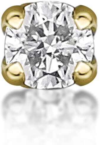 Lavari Jewelers 0.01 to 0.07 Carat Diamond 22 Gauge Straight Stud Nose Ring in 14k White or Yellow Gold 1.3 mm, 1.7 mm, 2.4 mm or 2.7 mm in Saudi Arabia