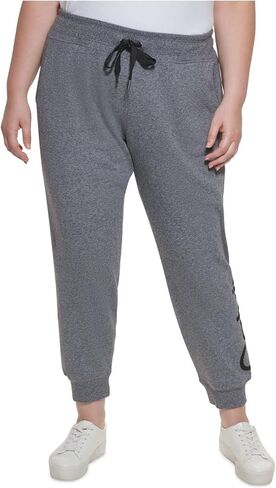 Calvin Klein Performance Womens Plus Fitness Workout Jogger Pants Gray 1X in Saudi Arabia