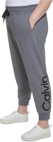 Calvin Klein Performance Womens Plus Fitness Workout Jogger Pants Gray 1X in Saudi Arabia