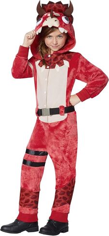 Spirit Halloween Girls Fortnite Plush Tricera Ops Costume | OFFICIALLY LICENSED in Saudi Arabia