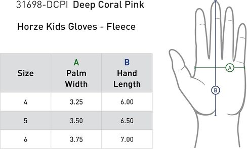 HORZE Kids' Fleece Winter Horse Riding Gloves with Pony Design in Saudi Arabia
