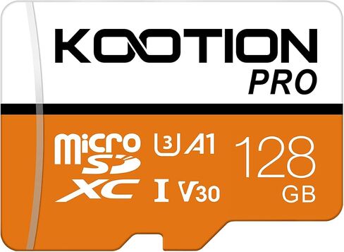 KOOTION بطاقة ذاكرة Micro SD سعة 64 جيجابايت مكونة من 3 حزم، بطاقة ذاكرة microSDXC عالية السرعة U3، بطاقة ذاكرة فلاش A1، V30 TF لتسجيل فيديو بدقة 4K in Kuwait