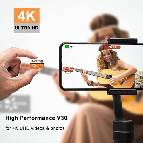 KOOTION بطاقة ذاكرة Micro SD سعة 64 جيجابايت مكونة من 3 حزم، بطاقة ذاكرة microSDXC عالية السرعة U3، بطاقة ذاكرة فلاش A1، V30 TF لتسجيل فيديو بدقة 4K in Kuwait