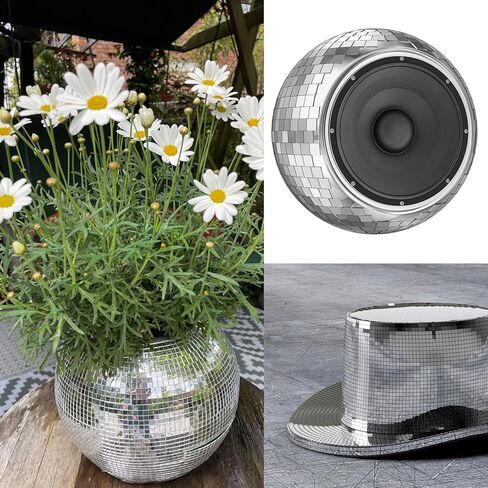 18000 قطعة من بلاط الفسيفساء الزجاجي ذاتي اللصق، 5 × 5 مم ملصقات كرة ديسكو مربعة صغيرة للحرف اليدوية، المنزل، ديكور الحفلات (فضي) in Kuwait