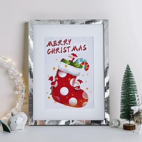 18000 قطعة من بلاط الفسيفساء الزجاجي ذاتي اللصق، 5 × 5 مم ملصقات كرة ديسكو مربعة صغيرة للحرف اليدوية، المنزل، ديكور الحفلات (فضي) in Kuwait