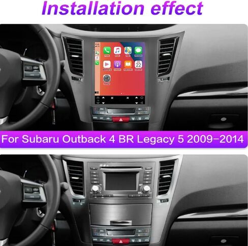 Android 12 for Subaru Outback Legacy Radio 2009-2014 Car Stereo 10.1" Touchscreen Wireless Carplay Android Auto DSP Bluetooth GPS Navigation FM with Free Reverse Camera in Saudi Arabia