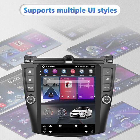 لهوندا أكورد 2004 2005 2006 2007 ستيريو سيارة أندرويد مع Carplay لاسلكي Android Auto، شاشة لمس 9.7 بوصة بلوتوث راديو السيارة GPS ملاحة واي فاي HiFi Audio FM SWC USB + كاميرا احتياطية عالية الدقة in Saudi Arabia