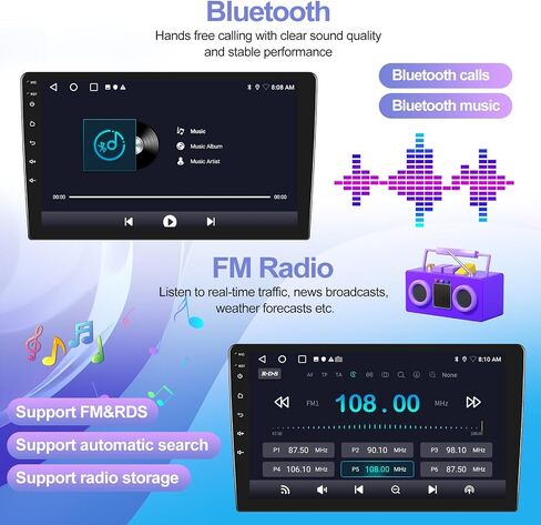 لسيارة Hyundai Elantra 2011-2013 Android 13 ستيريو مع Apple Carplay Android Auto، راديو سيارة بشاشة لمس 9 بوصة مع نظام ملاحة GPS واي فاي بلوتوث FM/RDS Hi-Fi SWC Daul USB AHD كاميرا احتياطية in Saudi Arabia