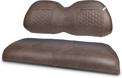 أغطية المقاعد الأمامية لعربة الجولف من MODZ SKINZ - تناسب موديلات Yamaha G29 Drive and Drive 2 - اللون = حجر مقاوم للطقس - النمط = HEX in Saudi Arabia
