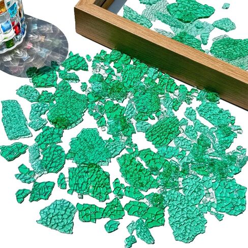 رقائق الزجاج المتدرج الأزرق بلاط الفسيفساء للحرف الفنية، حزمة قيمة 3.5oz بلاط الزجاج الملون لمشاريع صنع الفسيفساء in Kuwait