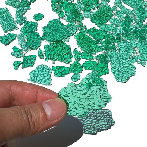 رقائق الزجاج المتدرج الأزرق بلاط الفسيفساء للحرف الفنية، حزمة قيمة 3.5oz بلاط الزجاج الملون لمشاريع صنع الفسيفساء in Kuwait