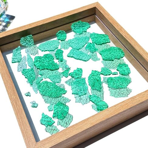 رقائق الزجاج المتدرج الأزرق بلاط الفسيفساء للحرف الفنية، حزمة قيمة 3.5oz بلاط الزجاج الملون لمشاريع صنع الفسيفساء in Kuwait