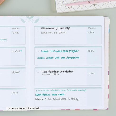 Erin Condren مخطط حياة ناعم مقاس 8 × 10 بوصة لمدة 12 شهرًا - غلاف دوائر منتصف القرن + صفحات داخلية لدوائر منتصف القرن. جدول أعمال أفقي أسبوعي وشهري غير مؤرخ in Kuwait