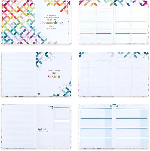 Erin Condren مخطط حياة ناعم مقاس 8 × 10 بوصة لمدة 12 شهرًا - غلاف دوائر منتصف القرن + صفحات داخلية لدوائر منتصف القرن. جدول أعمال أفقي أسبوعي وشهري غير مؤرخ in Kuwait