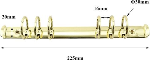 2 قطعة A5 دفتر 6-Hole حلقة الموثق آليات 1.9 سنتيمتر قطر أسود اللون مشبك معدني حلقة الموثق DIY بها بنفسك ملء ورقة تخزين مجلد الملحقات in Kuwait