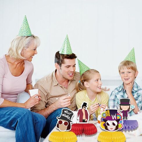 8 قطع من زينة عيد الميلاد، قطعة مركزية لطاولة على شكل قرص العسل للأطفال والكبار، زينة حفلات نابضة بالحياة، أصفر in Saudi Arabia